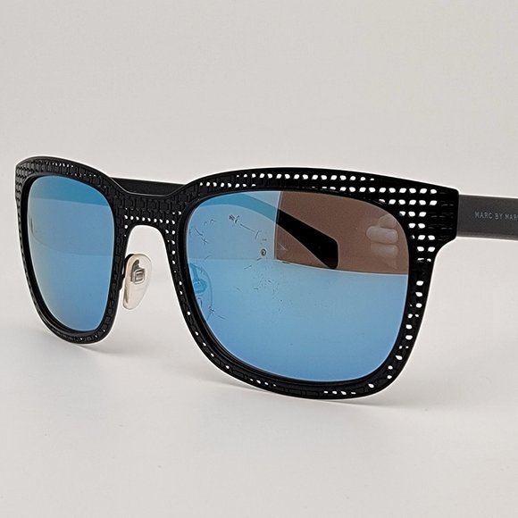 Marc by Marc Jacobs MMJ436/S Black Frame Blue Mirror Lens Sunglasses w/ Case main image 7